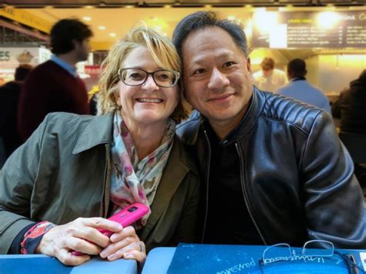 Jensen Huang And Lori Mills
